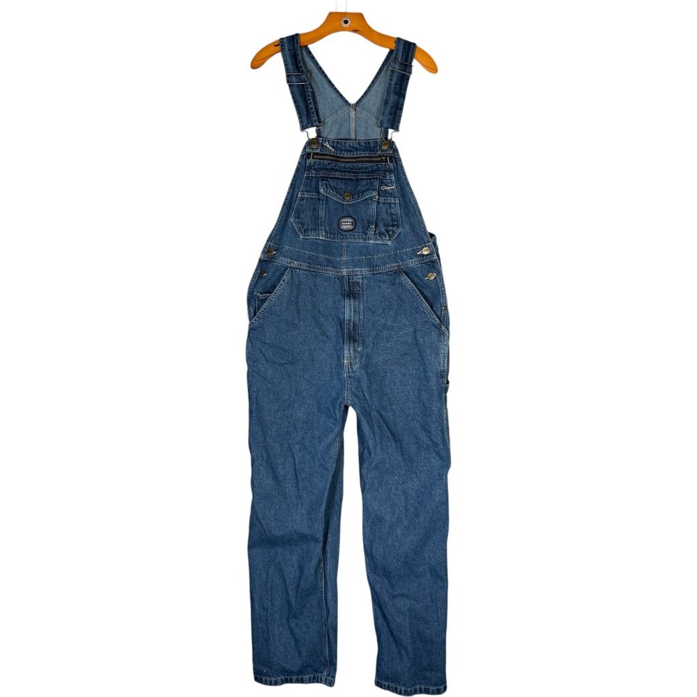 Berne Blue Workwear Overalls Carpenters Loop Straight Leg 100% Cotton 38